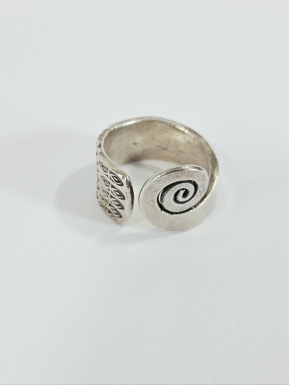 Sterling Silver 925 Artisan Hand Crafted Hill Tribe Wrap Ring 'Thai Sunbeams'